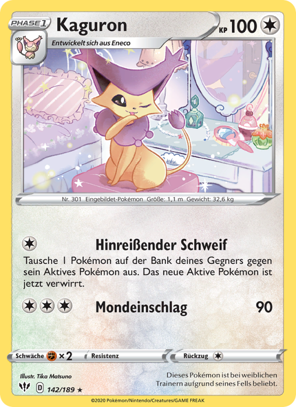 Enekoro 142 — Darkness Ablaze (German Pokémon TCG card)