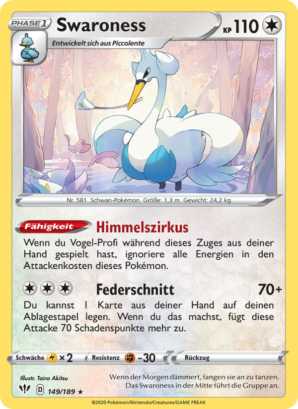 Swaroness 149 — Darkness Ablaze (German Pokémon TCG card)