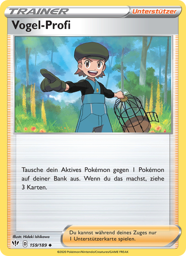 Vogel-Profi 159 — Darkness Ablaze (German Pokémon TCG card)