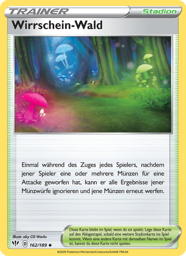 Wirrschein-Wald 162 — Darkness Ablaze (German Pokémon TCG card)