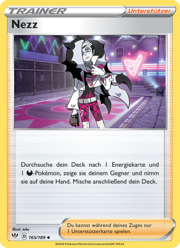 Nezz 165 — Darkness Ablaze (German Pokémon TCG card)