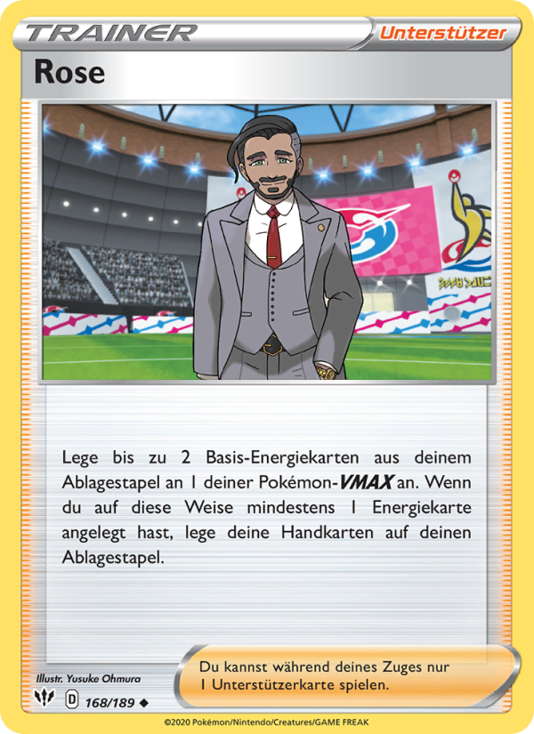 Rose 168 — Darkness Ablaze (German Pokémon TCG card)