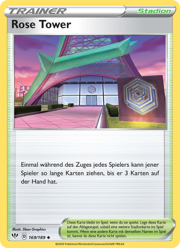 Rose Tower 169 — Darkness Ablaze (German Pokémon TCG card)