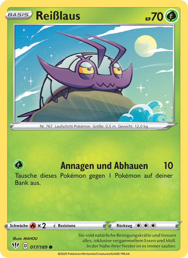 Reißlaus 17 — Darkness Ablaze (German Pokémon TCG card)
