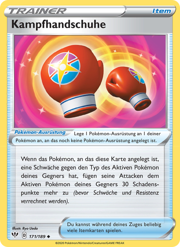 Kampfhandschuhe 171 — Darkness Ablaze (German Pokémon TCG card)