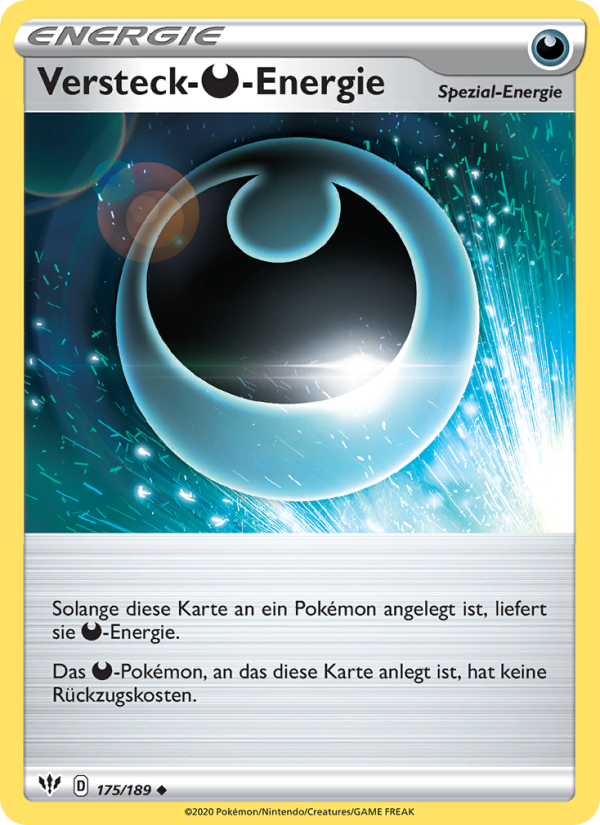 Versteck-Darkness-Energie 175 — Darkness Ablaze (German Pokémon TCG card)