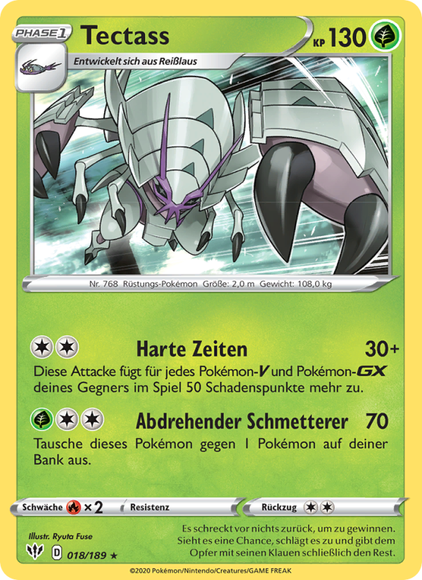 Tectass 18 — Darkness Ablaze (German Pokémon TCG card)
