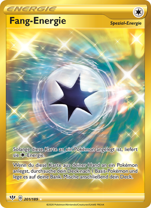 Fang-Energie 201 — Darkness Ablaze (German Pokémon TCG card)