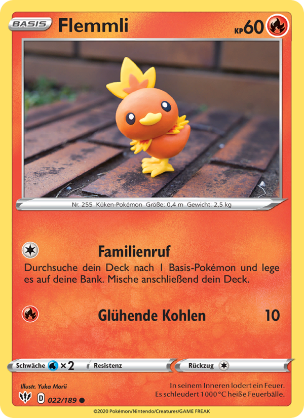 Flemmli 22 — Darkness Ablaze (German Pokémon TCG card)