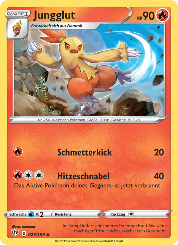 Jungglut 23 — Darkness Ablaze (German Pokémon TCG card)