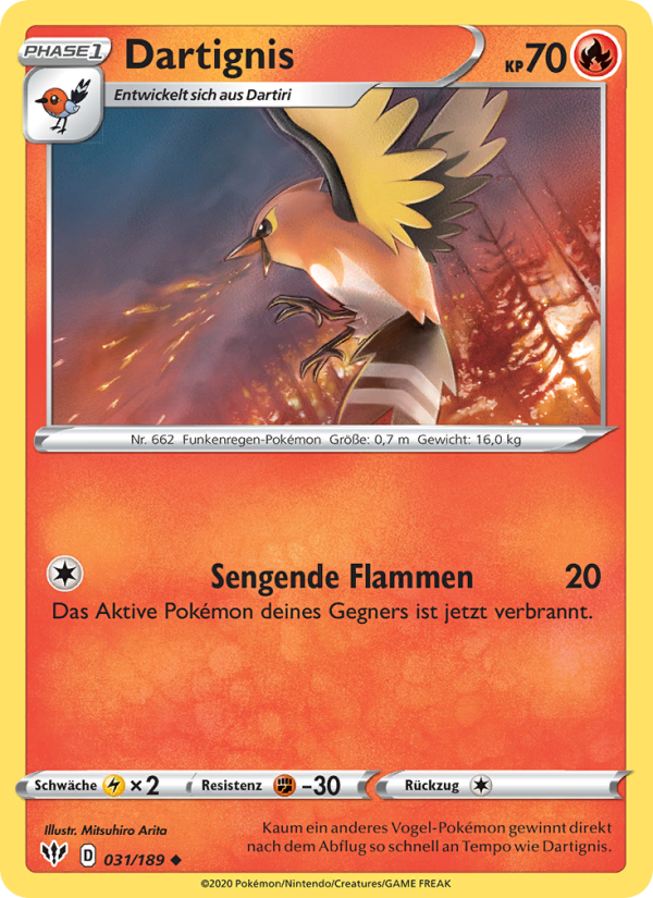 Dartignis 31 — Darkness Ablaze (German Pokémon TCG card)