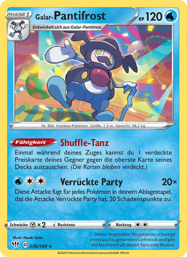 Galar-Pantifrost 36 — Darkness Ablaze (German Pokémon TCG card)