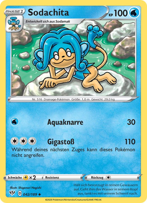 Sodachita 42 — Darkness Ablaze (German Pokémon TCG card)