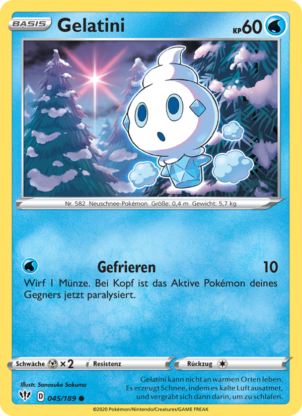 Gelatini 45 — Darkness Ablaze (German Pokémon TCG card)