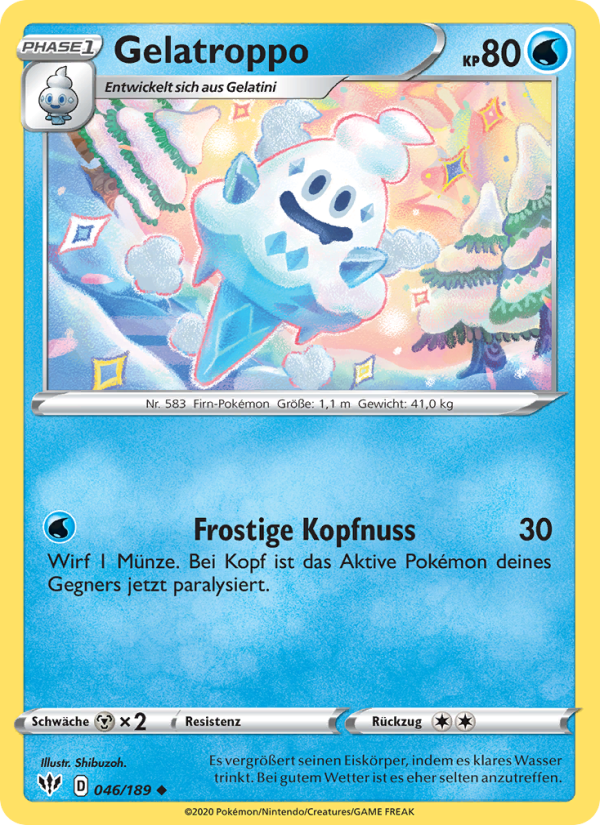 Gelatroppo 46 — Darkness Ablaze (German Pokémon TCG card)
