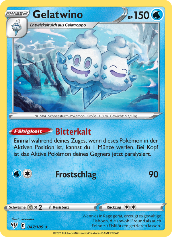 Gelatwino 47 — Darkness Ablaze (German Pokémon TCG card)