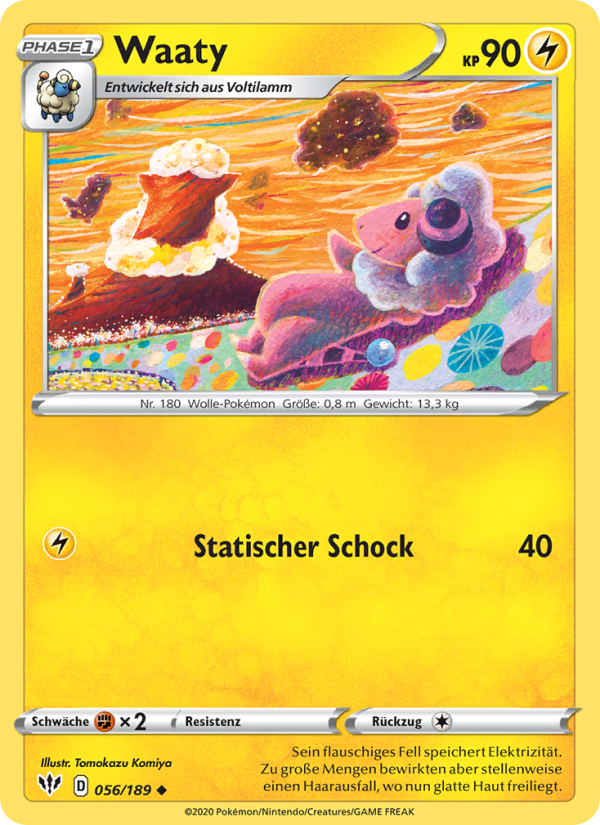 Waaty 56 — Darkness Ablaze (German Pokémon TCG card)