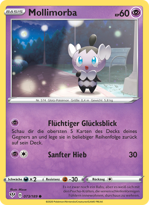 Mollimorba 73 — Darkness Ablaze (German Pokémon TCG card)