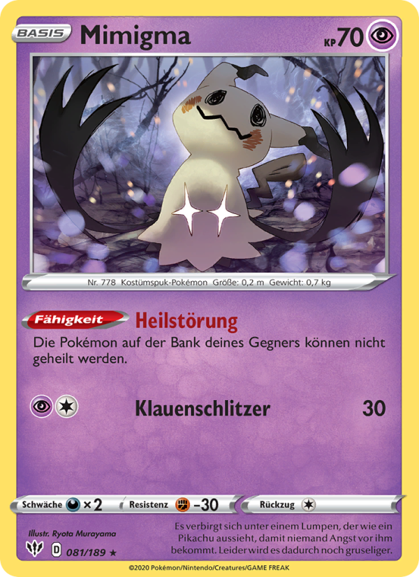 Mimigma 81 — Darkness Ablaze (German Pokémon TCG card)