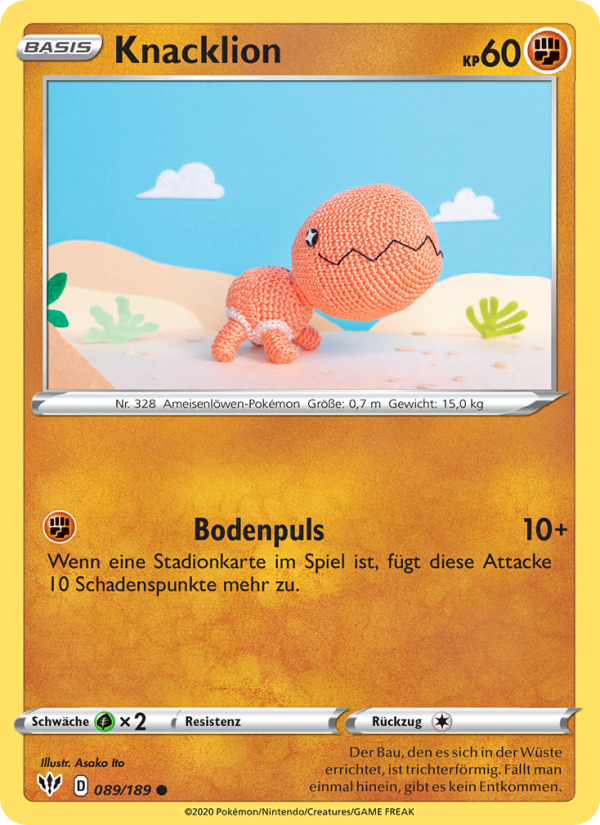 Knacklion 89 — Darkness Ablaze (German Pokémon TCG card)