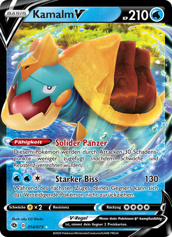 Kamalm V 14 — Weg des Champs (German Pokémon TCG card)