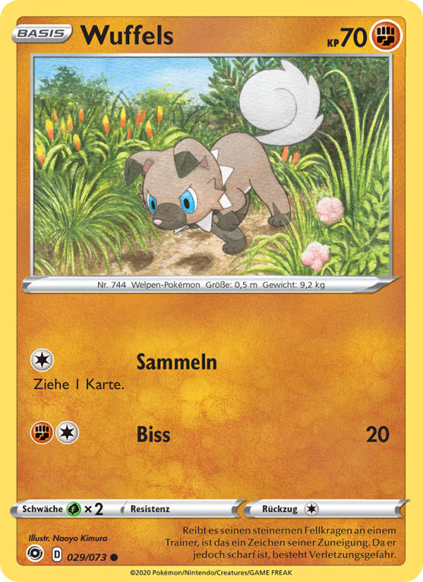 Wuffels 29 — Weg des Champs (German Pokémon TCG card)