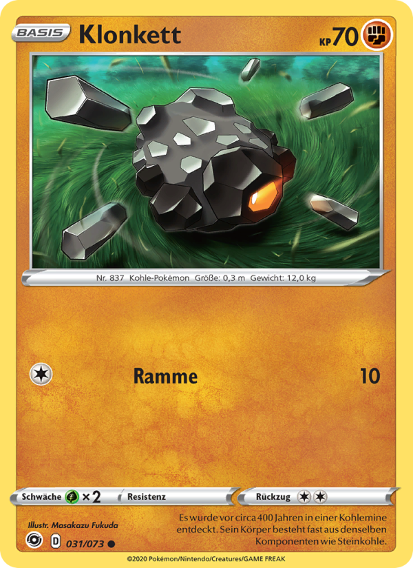Klonkett 31 — Weg des Champs (German Pokémon TCG card)