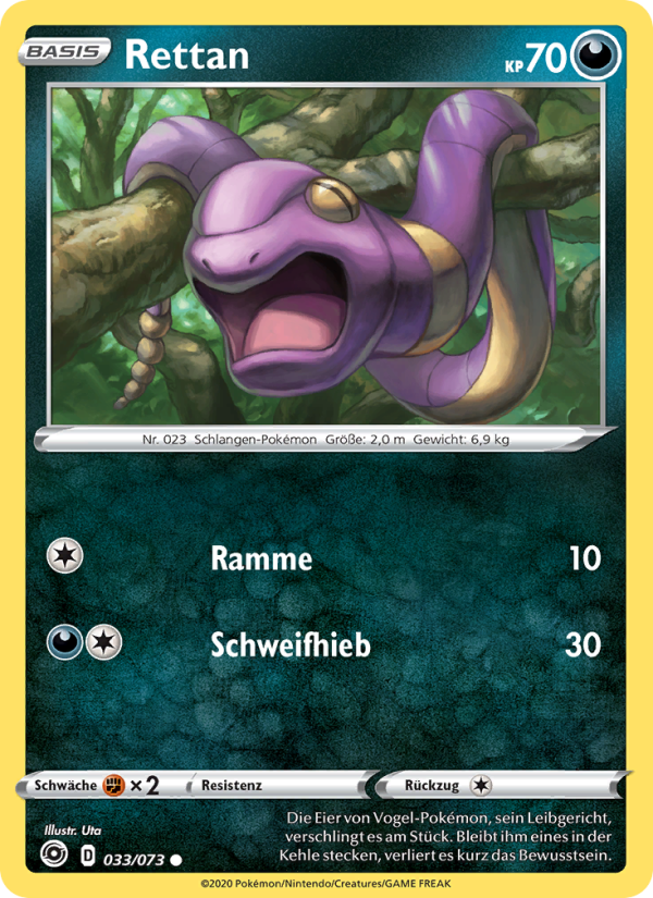 Rettan 33 — Weg des Champs (German Pokémon TCG card)