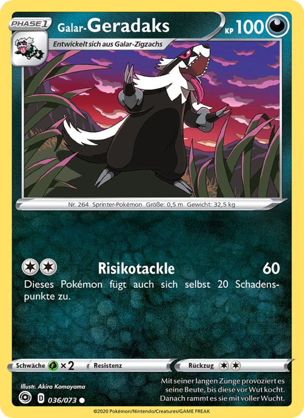 Galar-Geradaks 36 — Weg des Champs (German Pokémon TCG card)