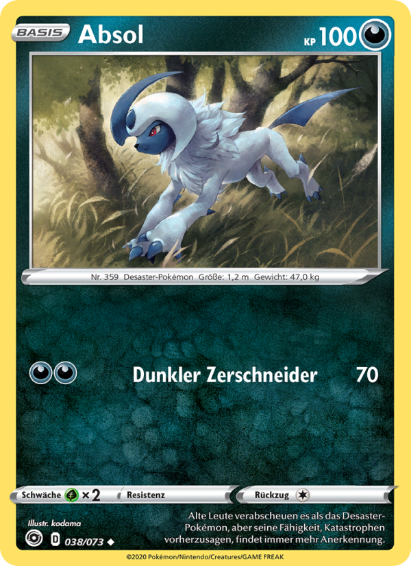 Absol 38 — Weg des Champs (German Pokémon TCG card)