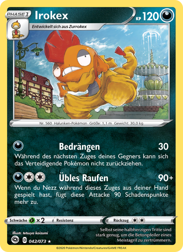 Irokex 42 — Weg des Champs (German Pokémon TCG card)