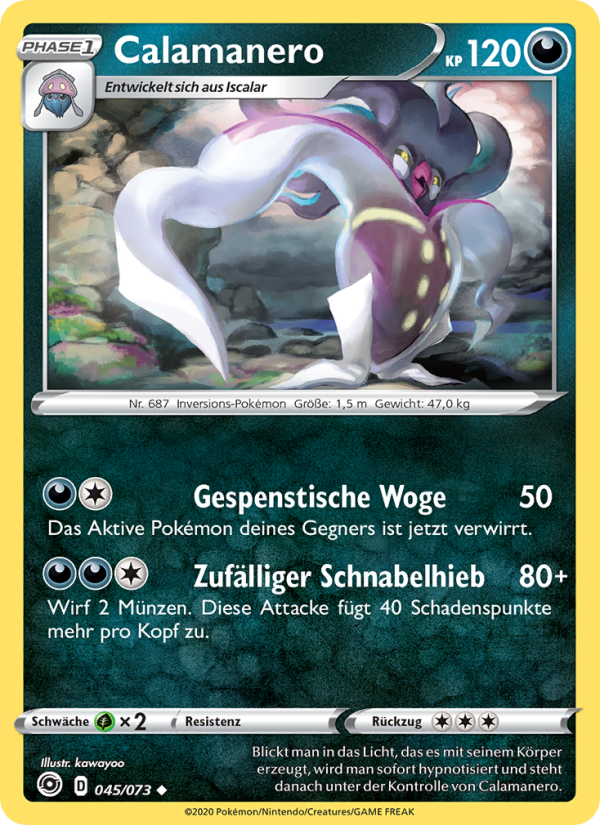 Calamanero 45 — Weg des Champs (German Pokémon TCG card)