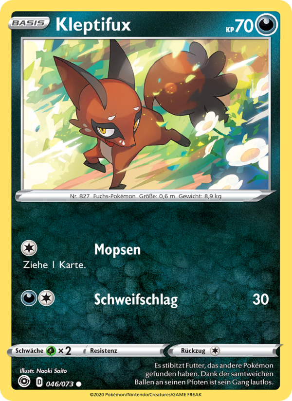 Kleptifux 46 — Weg des Champs (German Pokémon TCG card)