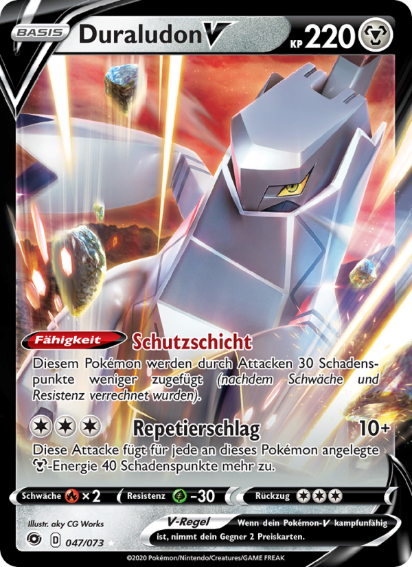 Duraludon V 47 — Weg des Champs (German Pokémon TCG card)