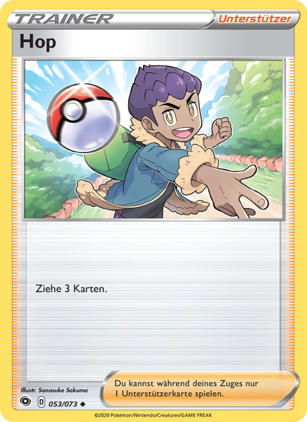 Hop 53 — Weg des Champs (German Pokémon TCG card)