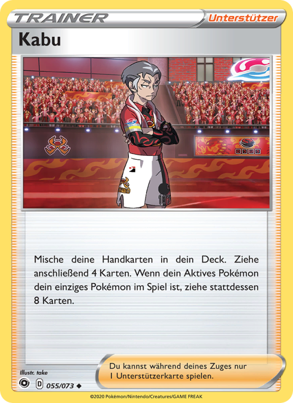 Kabu 55 — Weg des Champs (German Pokémon TCG card)