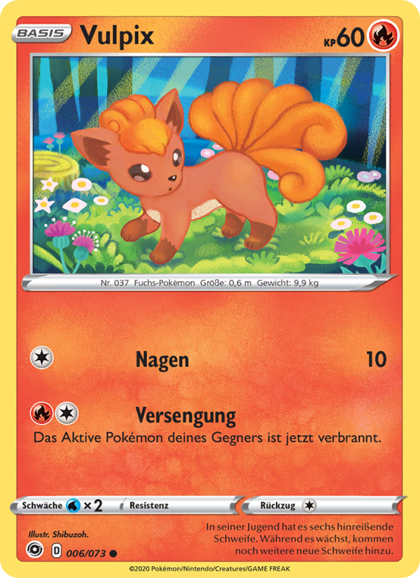 Vulpix 6 — Weg des Champs (German Pokémon TCG card)