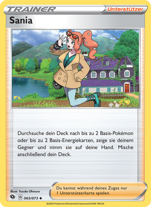 Sania 65 — Weg des Champs (German Pokémon TCG card)