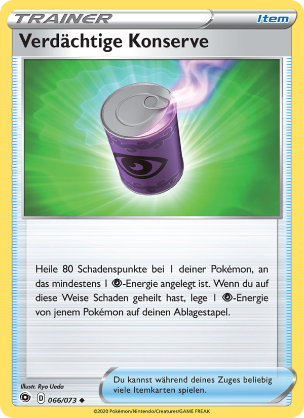 Verdächtige Konserve 66 — Weg des Champs (German Pokémon TCG card)