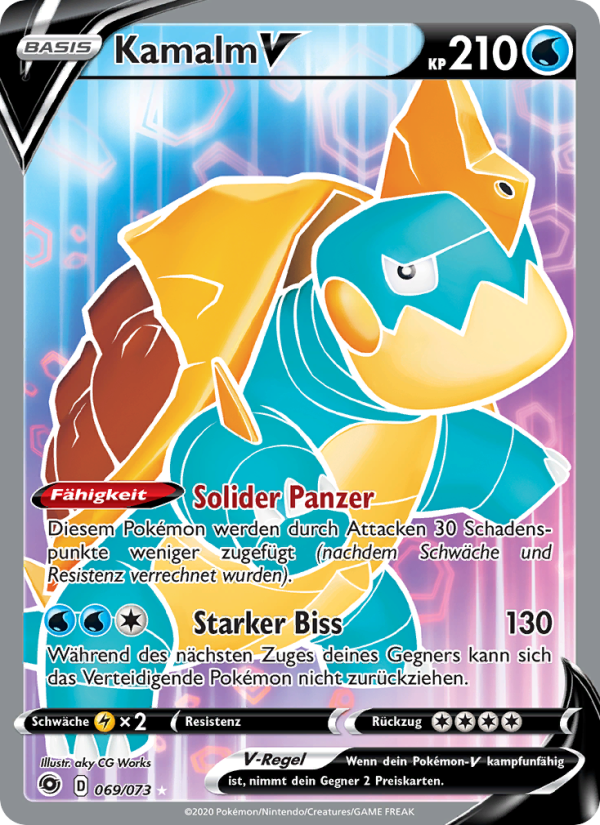 Kamalm V 69 — Weg des Champs (German Pokémon TCG card)