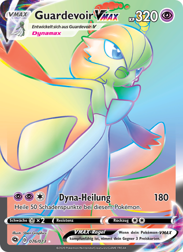 Guardevoir VMAX 76 — Weg des Champs (German Pokémon TCG card)