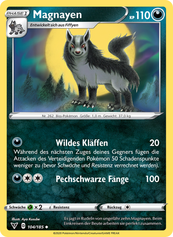 Magnayen 104 — Vivid Voltage (German Pokémon TCG card)