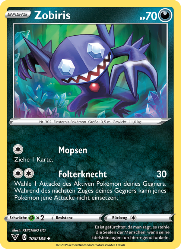 Zobiris 105 — Vivid Voltage (German Pokémon TCG card)