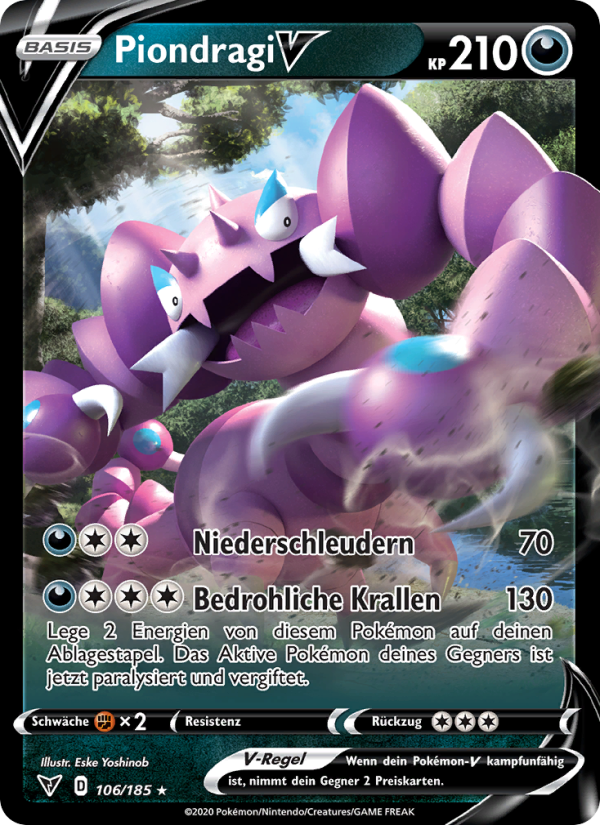 Piondragi V 106 — Vivid Voltage (German Pokémon TCG card)