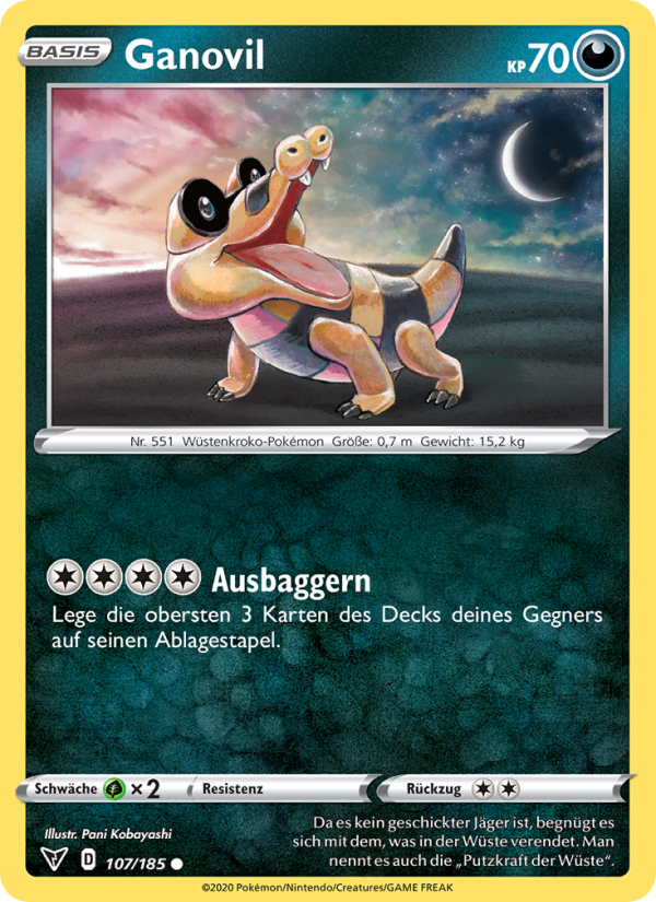 Ganovil 107 — Vivid Voltage (German Pokémon TCG card)