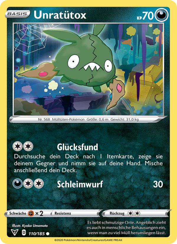 Unratütox 110 — Vivid Voltage (German Pokémon TCG card)