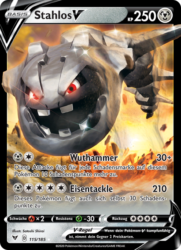 Stahlos V 115 — Vivid Voltage (German Pokémon TCG card)