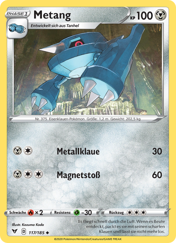 Metang 117 — Vivid Voltage (German Pokémon TCG card)