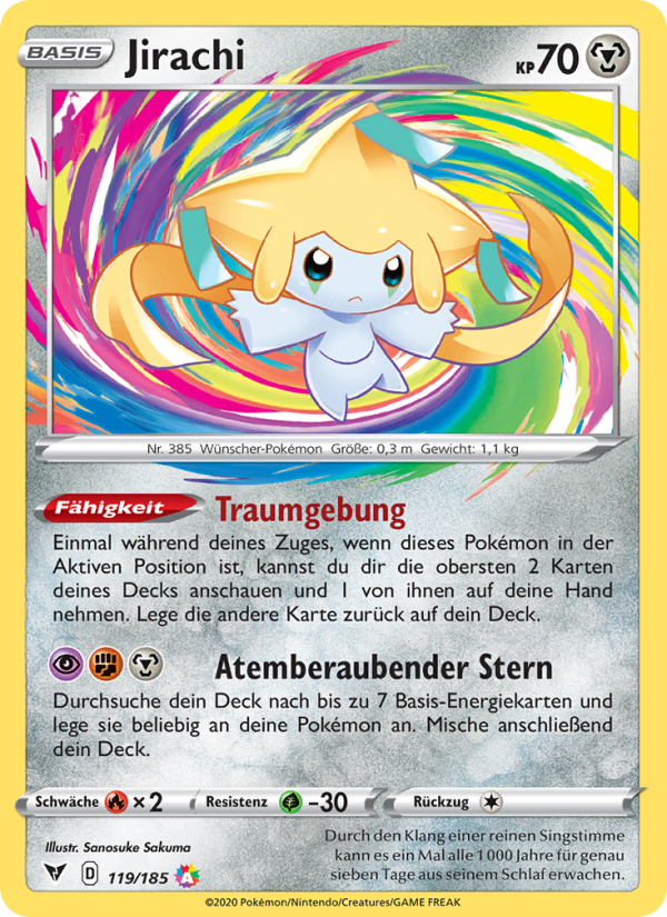 Jirachi 119 — Vivid Voltage (German Pokémon TCG card)