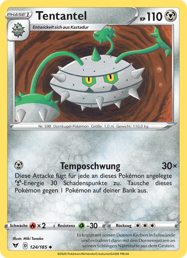 Tentantel 124 — Vivid Voltage (German Pokémon TCG card)
